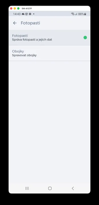 Screenshot der HUNTERRA-App