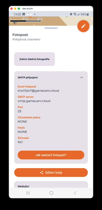 Screenshot der HUNTERRA-App