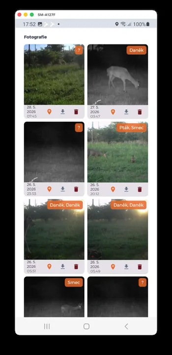 Screenshot der HUNTERRA-App